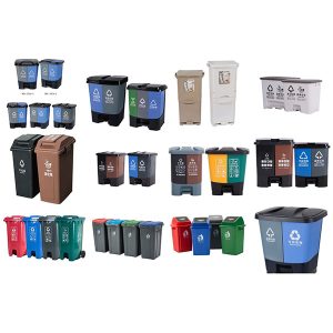 puhano-oblikovana posoda za ločevanje odpadkov