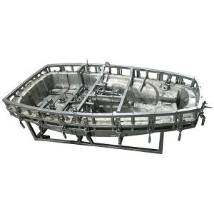 kalup za rotacijsko oblikovanje ladijskega trupa