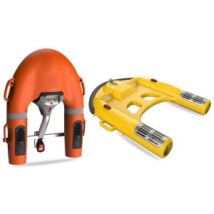 po meri rotacijsko oblikovana lupina rešilnega pasu